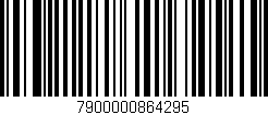 Código de barras (EAN, GTIN, SKU, ISBN): '7900000864295'