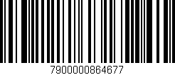 Código de barras (EAN, GTIN, SKU, ISBN): '7900000864677'
