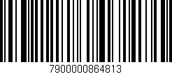 Código de barras (EAN, GTIN, SKU, ISBN): '7900000864813'