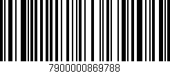 Código de barras (EAN, GTIN, SKU, ISBN): '7900000869788'