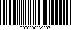 Código de barras (EAN, GTIN, SKU, ISBN): '7900000869887'
