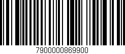 Código de barras (EAN, GTIN, SKU, ISBN): '7900000869900'