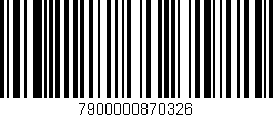 Código de barras (EAN, GTIN, SKU, ISBN): '7900000870326'