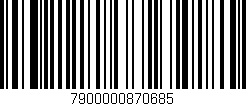 Código de barras (EAN, GTIN, SKU, ISBN): '7900000870685'
