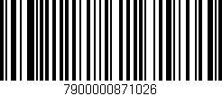 Código de barras (EAN, GTIN, SKU, ISBN): '7900000871026'