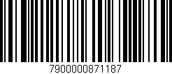 Código de barras (EAN, GTIN, SKU, ISBN): '7900000871187'