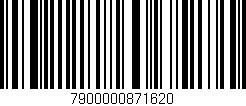 Código de barras (EAN, GTIN, SKU, ISBN): '7900000871620'