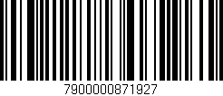 Código de barras (EAN, GTIN, SKU, ISBN): '7900000871927'