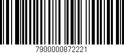 Código de barras (EAN, GTIN, SKU, ISBN): '7900000872221'