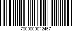 Código de barras (EAN, GTIN, SKU, ISBN): '7900000872467'