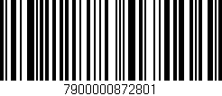 Código de barras (EAN, GTIN, SKU, ISBN): '7900000872801'
