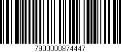 Código de barras (EAN, GTIN, SKU, ISBN): '7900000874447'