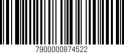 Código de barras (EAN, GTIN, SKU, ISBN): '7900000874522'