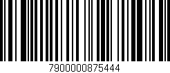 Código de barras (EAN, GTIN, SKU, ISBN): '7900000875444'