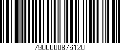 Código de barras (EAN, GTIN, SKU, ISBN): '7900000876120'