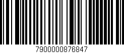 Código de barras (EAN, GTIN, SKU, ISBN): '7900000876847'