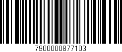 Código de barras (EAN, GTIN, SKU, ISBN): '7900000877103'