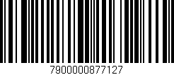 Código de barras (EAN, GTIN, SKU, ISBN): '7900000877127'