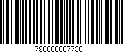 Código de barras (EAN, GTIN, SKU, ISBN): '7900000877301'