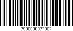Código de barras (EAN, GTIN, SKU, ISBN): '7900000877387'