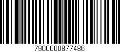 Código de barras (EAN, GTIN, SKU, ISBN): '7900000877486'