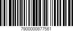 Código de barras (EAN, GTIN, SKU, ISBN): '7900000877561'