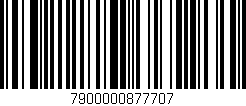 Código de barras (EAN, GTIN, SKU, ISBN): '7900000877707'