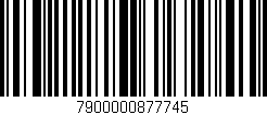 Código de barras (EAN, GTIN, SKU, ISBN): '7900000877745'