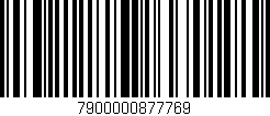 Código de barras (EAN, GTIN, SKU, ISBN): '7900000877769'