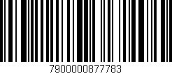 Código de barras (EAN, GTIN, SKU, ISBN): '7900000877783'