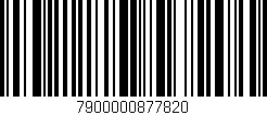 Código de barras (EAN, GTIN, SKU, ISBN): '7900000877820'