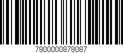 Código de barras (EAN, GTIN, SKU, ISBN): '7900000878087'