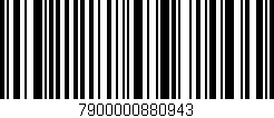 Código de barras (EAN, GTIN, SKU, ISBN): '7900000880943'