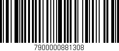 Código de barras (EAN, GTIN, SKU, ISBN): '7900000881308'