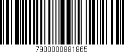 Código de barras (EAN, GTIN, SKU, ISBN): '7900000881865'