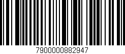 Código de barras (EAN, GTIN, SKU, ISBN): '7900000882947'
