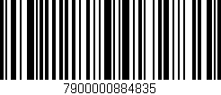Código de barras (EAN, GTIN, SKU, ISBN): '7900000884835'