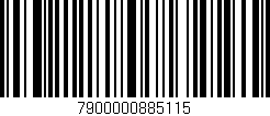 Código de barras (EAN, GTIN, SKU, ISBN): '7900000885115'