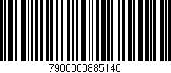 Código de barras (EAN, GTIN, SKU, ISBN): '7900000885146'