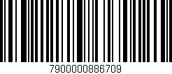 Código de barras (EAN, GTIN, SKU, ISBN): '7900000886709'