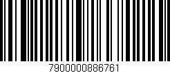 Código de barras (EAN, GTIN, SKU, ISBN): '7900000886761'