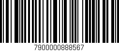 Código de barras (EAN, GTIN, SKU, ISBN): '7900000888567'