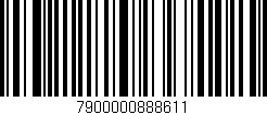 Código de barras (EAN, GTIN, SKU, ISBN): '7900000888611'