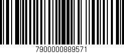 Código de barras (EAN, GTIN, SKU, ISBN): '7900000889571'