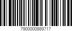 Código de barras (EAN, GTIN, SKU, ISBN): '7900000889717'