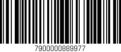 Código de barras (EAN, GTIN, SKU, ISBN): '7900000889977'