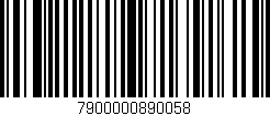 Código de barras (EAN, GTIN, SKU, ISBN): '7900000890058'