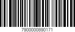 Código de barras (EAN, GTIN, SKU, ISBN): '7900000890171'