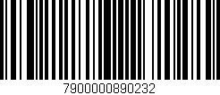 Código de barras (EAN, GTIN, SKU, ISBN): '7900000890232'