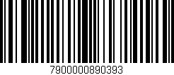 Código de barras (EAN, GTIN, SKU, ISBN): '7900000890393'
